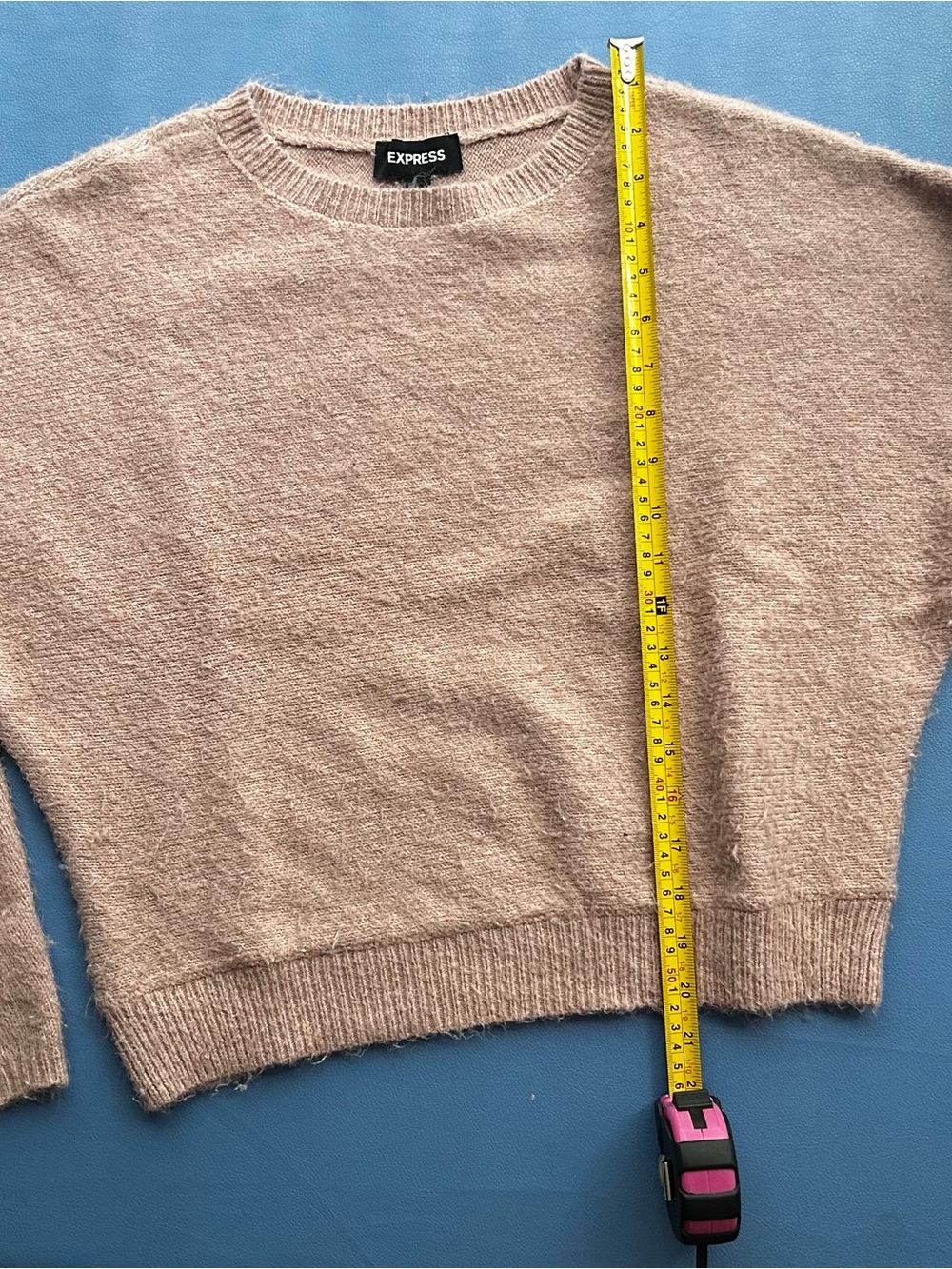 Express Women's Dusty Pink Crewneck Sweater